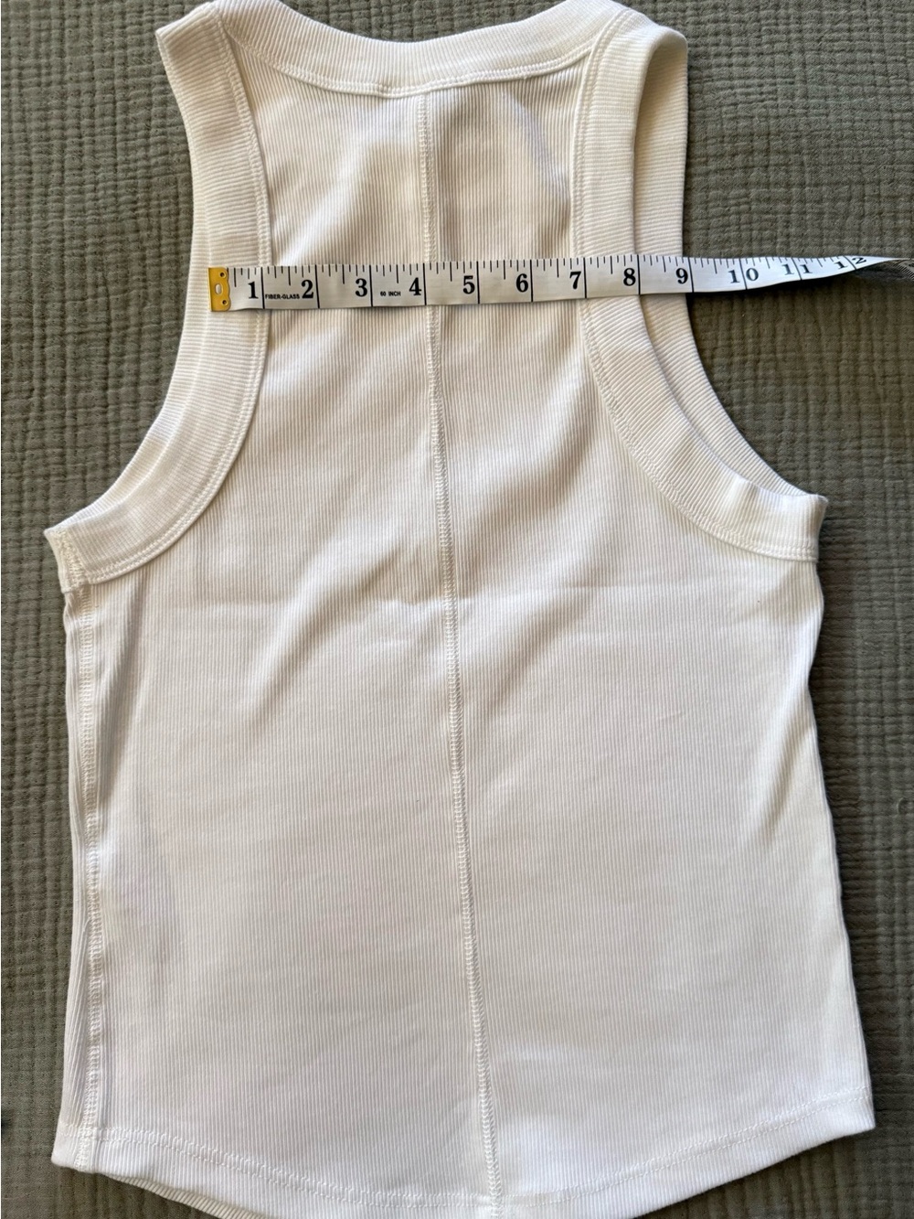 Topshop White Ribbed Muscle Tank - Picture 3 of 3